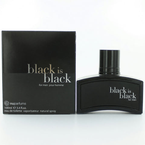 Black is Black by NuParfums, 3.4 oz EDT Spray for Men
