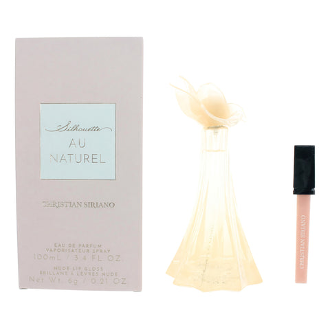 Silhouette Au Naturel by Christian Siriano, 3.4oz EDP Spray women with Lip Gloss