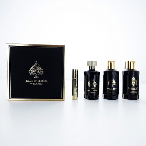 Game of Spades Wildcard by Jo Milano, 4 Piece Gift Set for Unisex