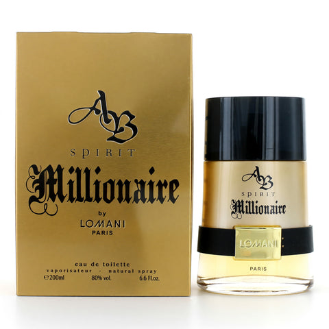 AB Spirit Millionaire by Lomani, 6.6 oz EDT Spray for Men