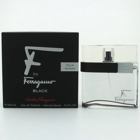 F Black by Salvatore Ferragamo, 3.4 oz EDT Spray for Men