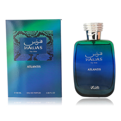 Hawas Atlantis by Rasasi, 3.3 oz EDP spray for Men 