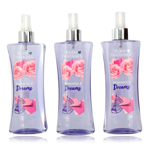 Romance & Dreams by Body Fantasies, 3 Pack 8oz Fragrance Body Spray women