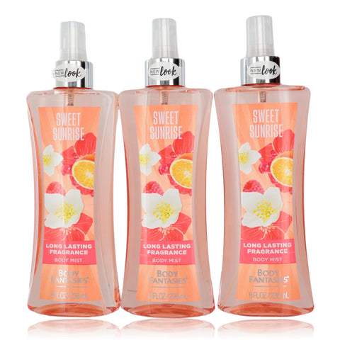Sweet Sunrise Fantasy by Body Fantasies, 3 Pack 8oz Fragrance Body Spray women