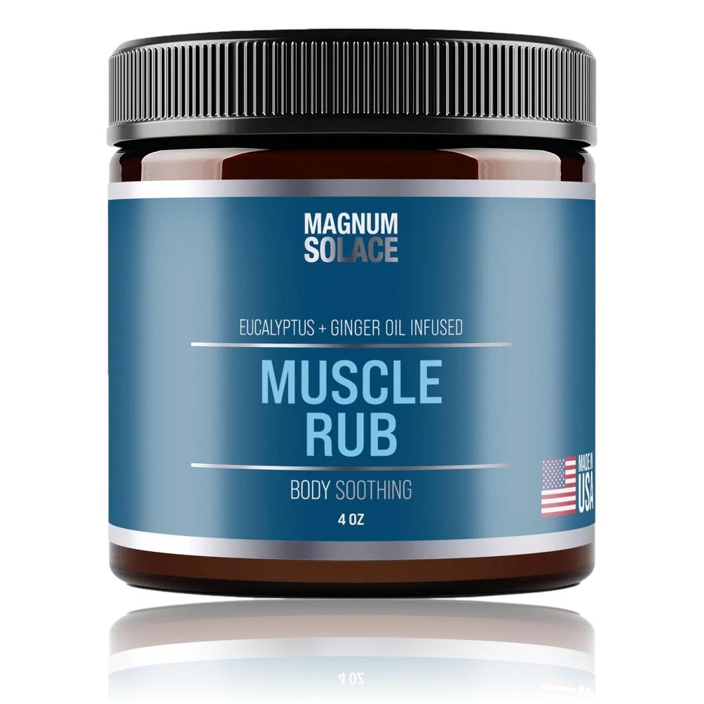 Muscle Rub by Magnum Solace, 4 oz Cream 