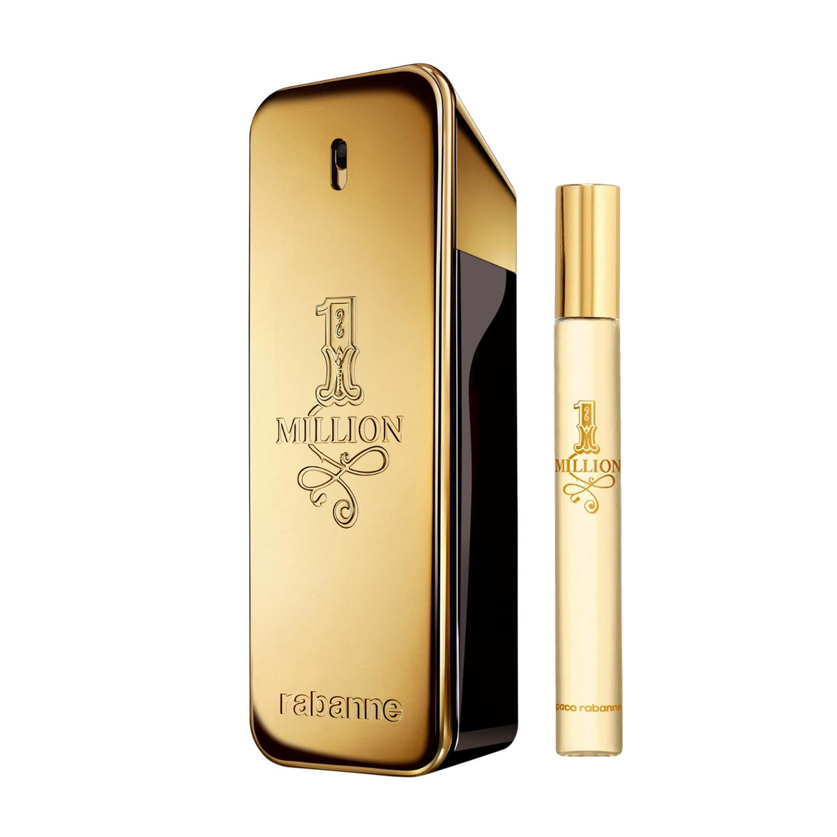 One Million by Paco Rabanne, 2 Piece Gift Set for Men with 6.7 oz Eau De Toilette Spray [bmpaco26s4]