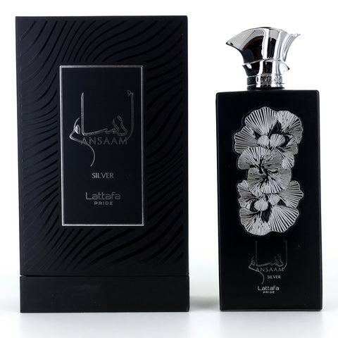 Ansaam Silver by Lattafa, 3.4 oz EDP Spray for Unisex